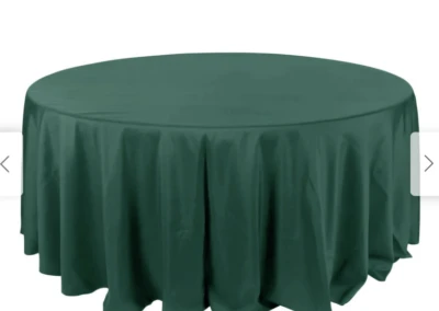 Hunter emerald table linens
